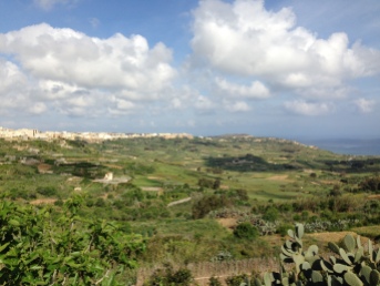 Xaghra, above Rahmla Bay, Gozo.