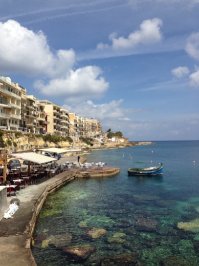 Marsalforn, Gozo. (View from our lunch spot.)